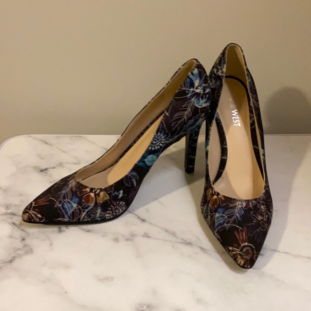Nine West - floral heels